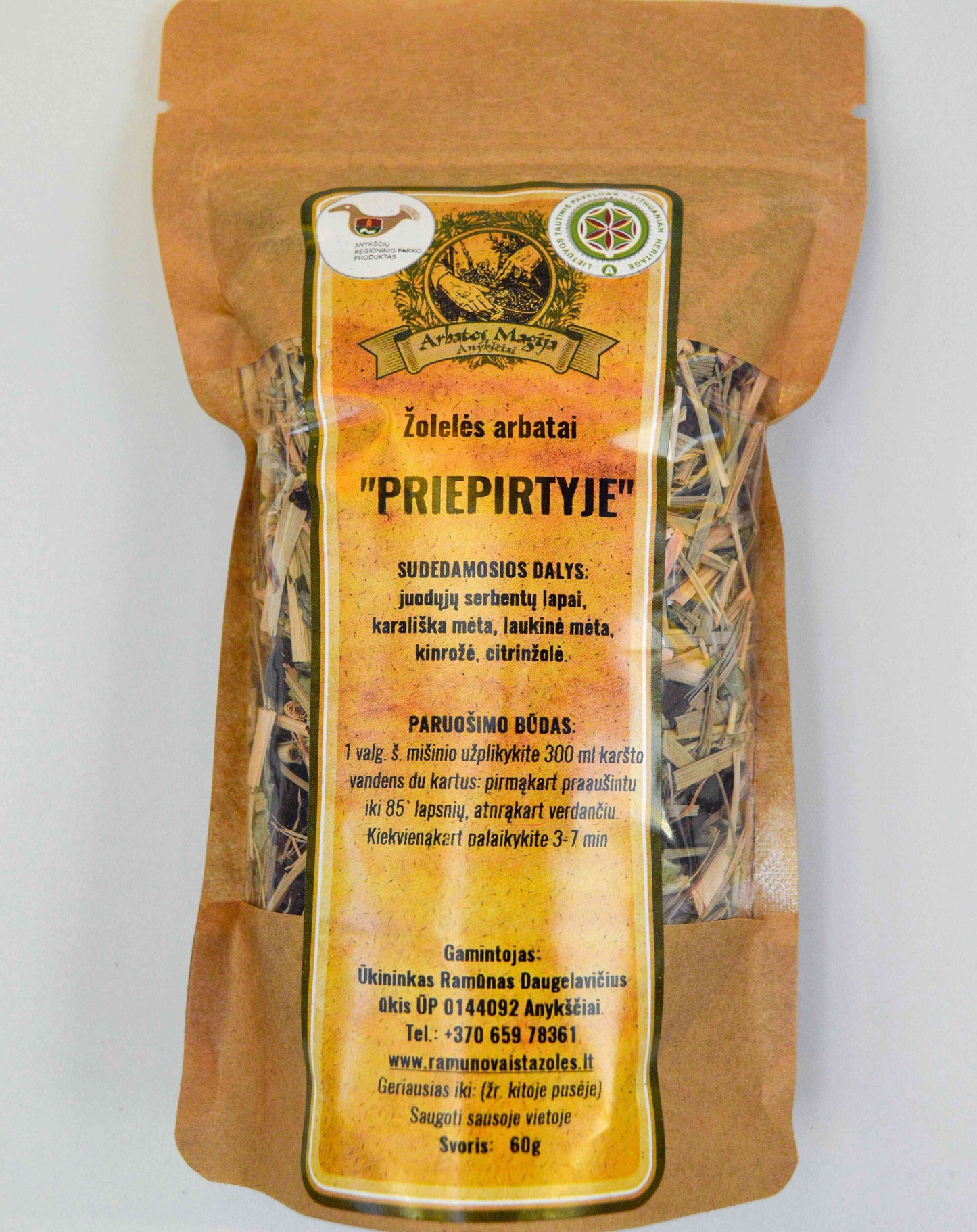 HERBAL TEAS "PRIEPRTYJE"