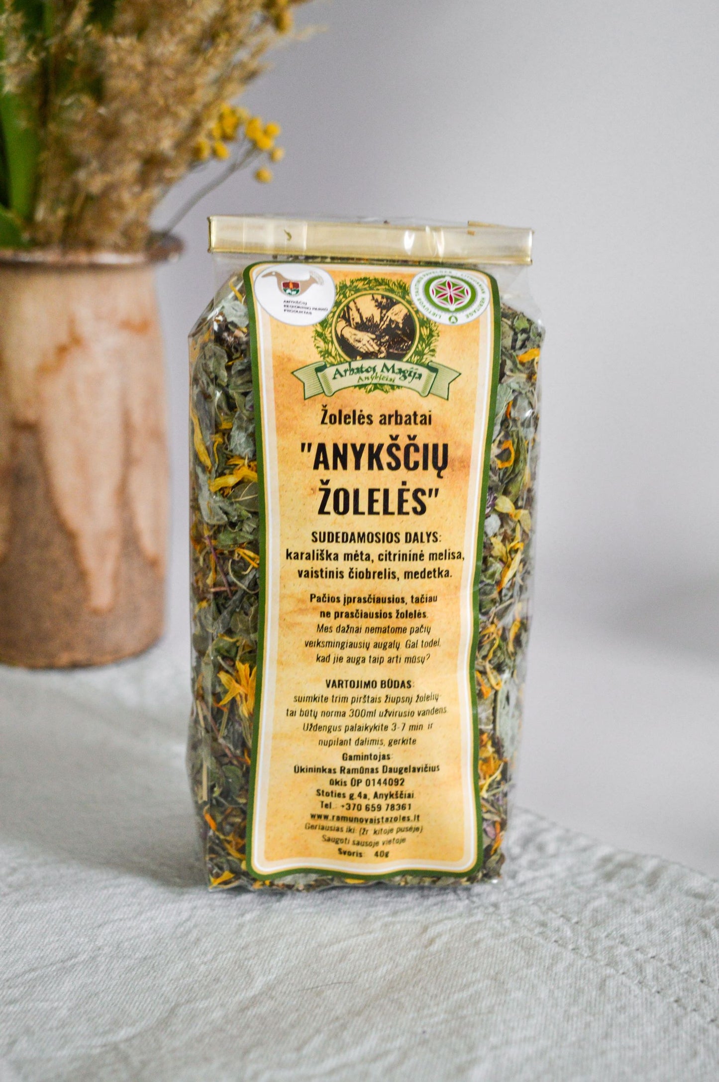 Herbs for tea "ANYKŠČIŲ HERBS"