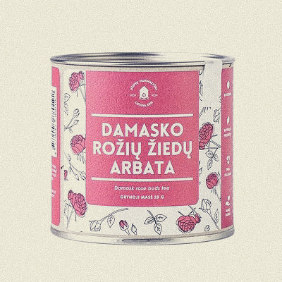 Damasko rožių žiedų arbata